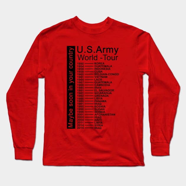 Us army world tour Long Sleeve T-Shirt by sktees